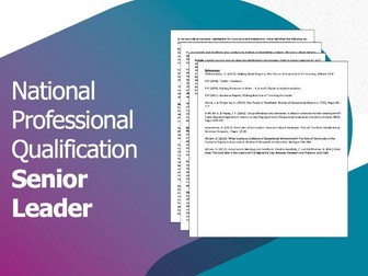 NPQSL Summative Assessment Example- 2024