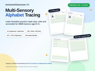 SEND Alphabet Tracing & Letter Formation