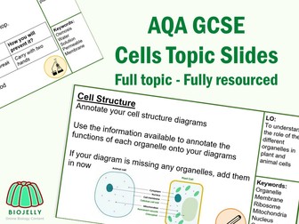 AQA GCSE Cells Topic 1 - Fully resourced slides