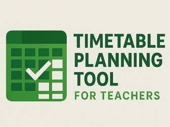 Timetable Termly Planner