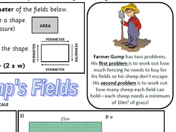 Ks2 Area And Perimeter Worksheet Including Problem Solving Money