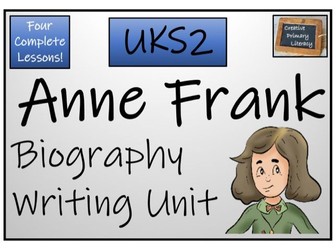 UKS2 History - Anne Frank Biography Writing Activity