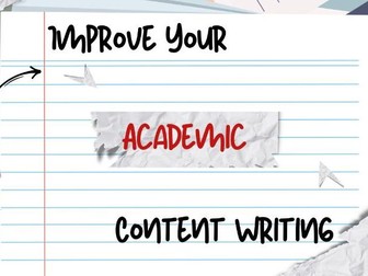 Academic Writing booklet, includes answers
