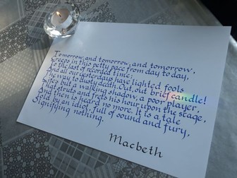 Macbeth Quote Poster