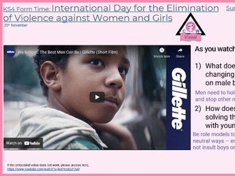 Form Time - International Day for the Elimination of Violence Against Women and Girls