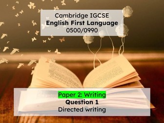 Directed Writing (Cambridge IGCSE English First Language)