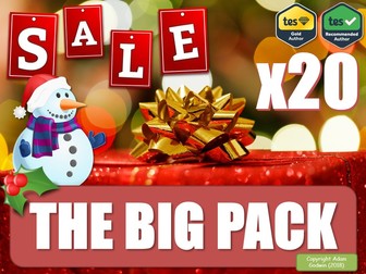 The Massive Computer Science Christmas Collection! [The Big Pack] (Christmas Teaching Resources, Fun, Games, Board Games, P4C, Christmas Quiz, KS3 KS4 KS5, GCSE, Revision, AfL, DIRT, Collection, Christmas Sale, Big Bundle] ICT Computing Computer Science!