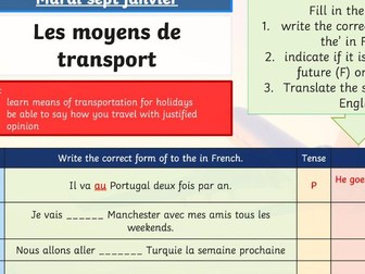 Holidays - Transports