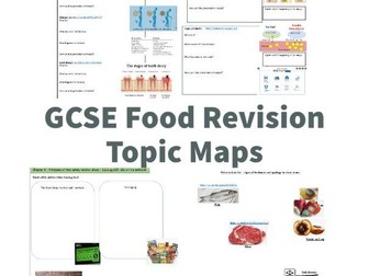GCSE Food Preparation and Nutrition Revision Topic Maps