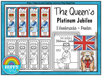 Queen Platinum Jubilee Bookmarks