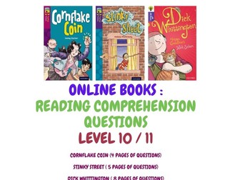 Free Online Reading Books: Comprehension Questions Gr 3-5  (Level 10)