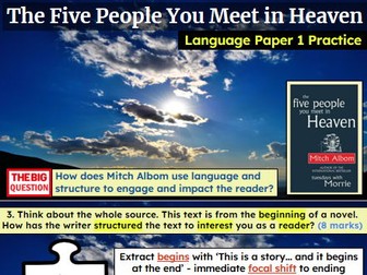 AQA Language Paper 1 Practice - The Five People You Meet in Heaven