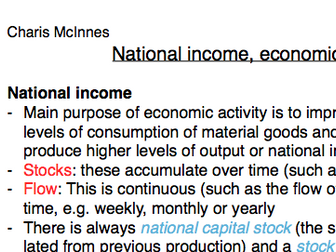 Macroeconomics AS Level