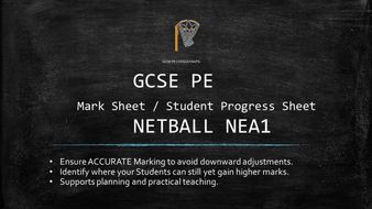 gcse pe coursework netball aqa