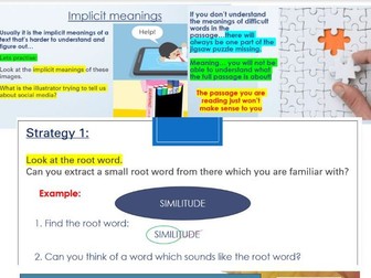 IGCSE English Language 0900: Understanding the meaning of new words