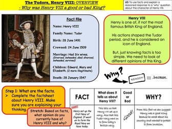 The Tudors Why was Henry VIII a good or bad King?