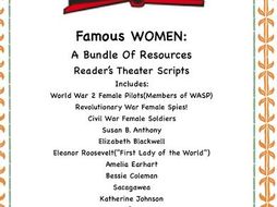 Women's History: A Bundle of TEN Reader's Theater Scripts