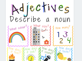 Adjectives - Describe a noun