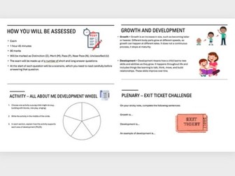 AAQ Early Childhood Development Unit 1 - Principles of Growth and Development A1.1 A1.2 A1.3