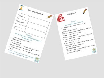 Year 1 CEW Spelling Grid & 4 spelling activities
