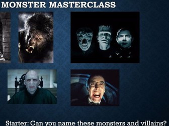 Creative Writing - Monster Masterclass