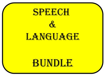 Speech and Language Bundle
