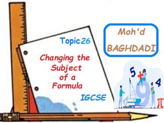 Unit2-T26-Changing the Subject of Formula