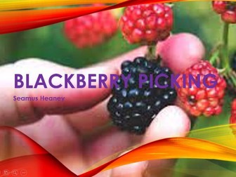 Blackberry picking by Seamus Heaney