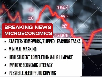 Revenue (Total, Marginal, Average etc.) - Homework, Starter, Revision or Flipped Learning task