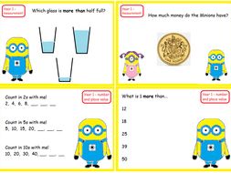 Minion Maths Challenge Year 1 | Teaching Resources