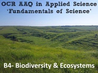 OCR AAQ in Applied Science- B4 Biodiversity and Ecosystems