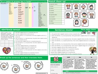 La famille - Family in French