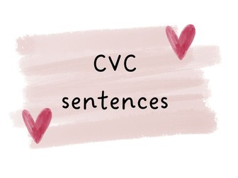 CVC sentence