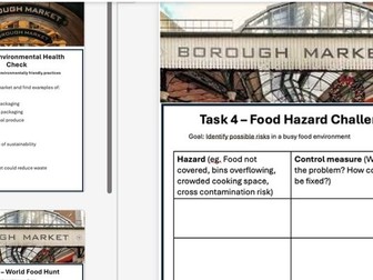 Hospitality & Catering - Borough Market trip activities