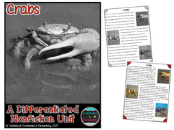 Differentiated Nonfiction Unit: Crabs