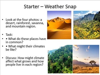 KS3 Africa: Lesson 3 Africa’s Climate and Biomes