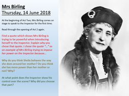 An Inspector Calls - Mrs Birling