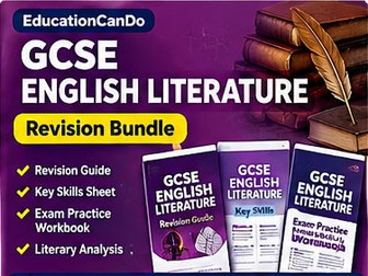 GCSE English Literature Revision Bundle | Literary Analysis & Exam Practice
