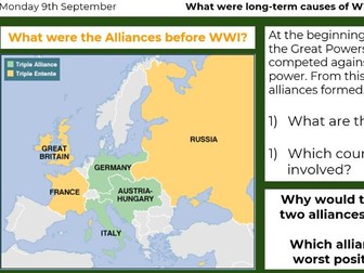 Y9- First World War- 13 Lessons + Assessment