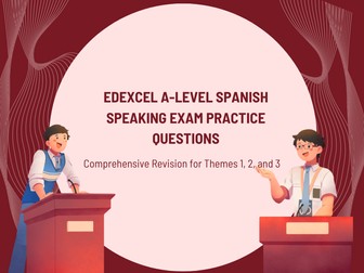 Spanish Edexcel AS/A Level Speaking Questions practice