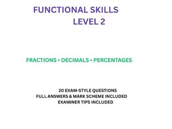FS L2 Maths: Fractions, Decimals & Percentages Pack