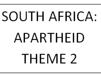 T2: SOUTH AFRICA 1948 - 94 APARTHEID TO RAINBOW NATION