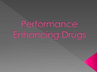 Performance enhancing drugs