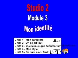 Studio 2, Rouge, Module 3; Mon identité