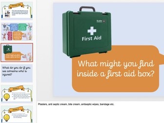 KS1 Y2 First Aid lesson PSHE Primary 2 Lessons Powerpoint