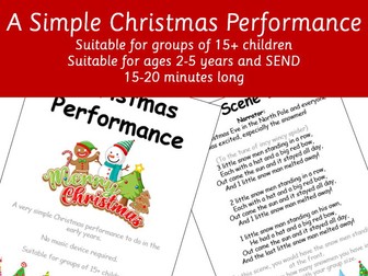 A Simple Early Years Christmas Performance