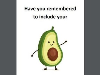 AVOCADOs - Mnemonic to improve GCSE writing and speaking content