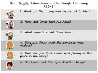 Bear Grylls - The Jungle Challenge guided reading questions