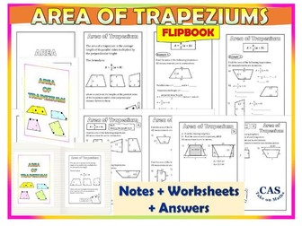 Measurement and Geometry | Area of Trapeziums | Notes & Worksheets
