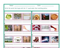 Phonics L Sound Photo Worksheet